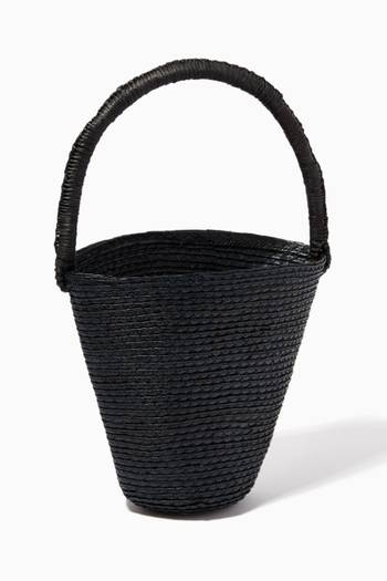 hover state of Santa Ana Bucket Bag in Toquilla Straw