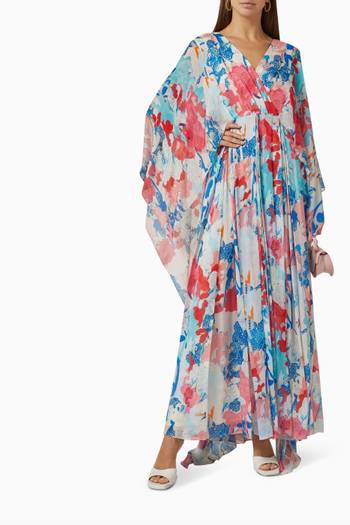 hover state of Pleated Kaftan in Chiffon