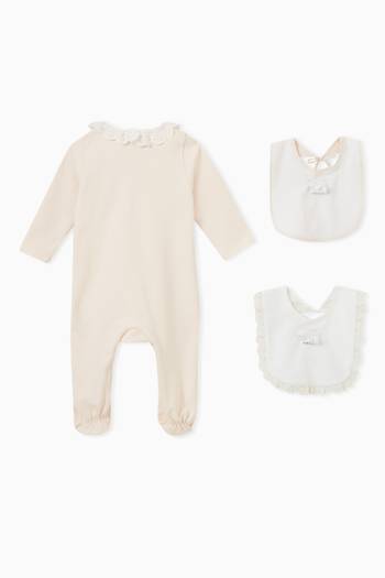 hover state of Sleepsuit & Bibs, Set of Three
