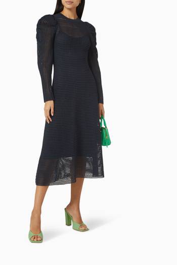 hover state of Marlena Dress in Cotton Knit