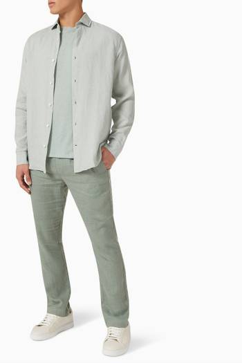 hover state of Lucio T-shirt in Linen Jersey