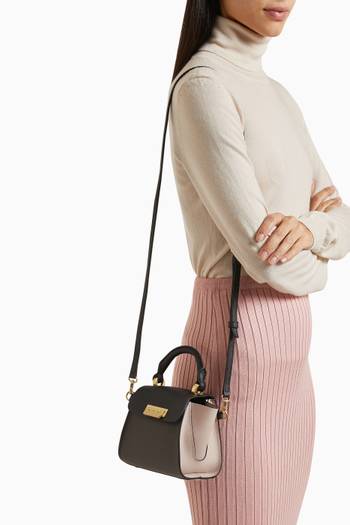 hover state of Eartha Mini Top Handle Bag in Leather