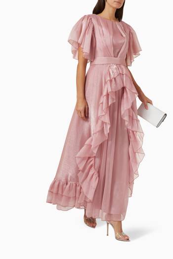 hover state of Ruffle Belted Dress