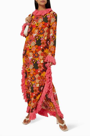 hover state of Gongga Printed Maxi Dress in Viscose