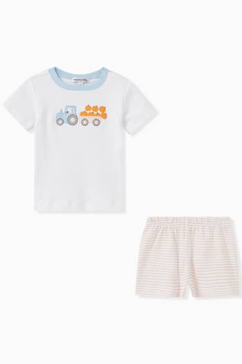 hover state of Happy Harvest T-shirt and Shorts in Cotton, Set of two