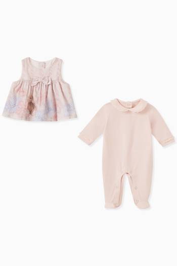 hover state of Teddy Print Pyjama in Cotton