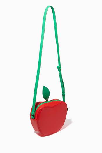 hover state of Apple Crossbody Bag in Nappa Leather