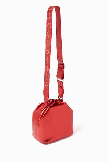 hover state of Macro Star Crossbody Bag in Pleather