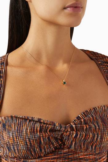 hover state of Dazzle Mini Pendant Necklace in Metal