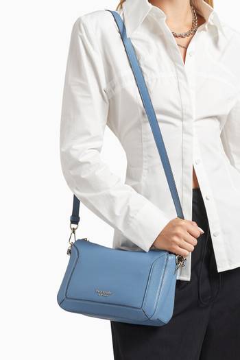 hover state of Medium Crush Crossbody Bag in Leather