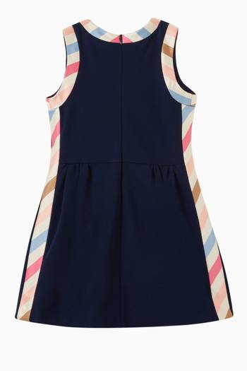 hover state of Striped Trim Dress in Viscose-blend Jersey