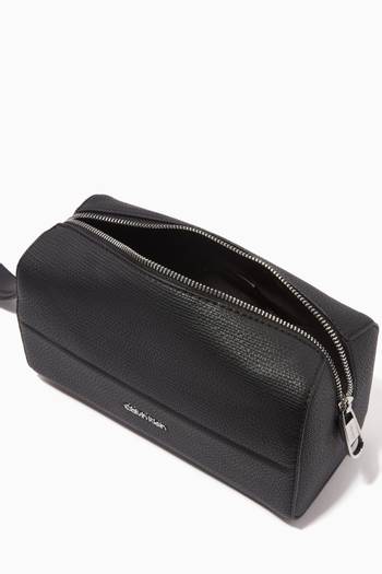 hover state of Minimalism Wash Bag in Faux Leather