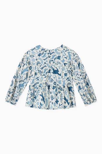 hover state of Cintia Printed Top in Cotton