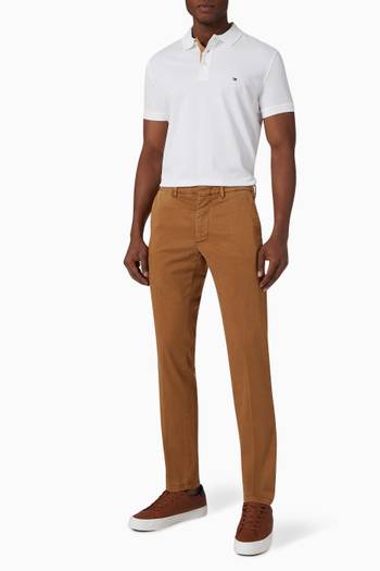 hover state of Hampton Luxe Tapered-fit Pants in Cotton