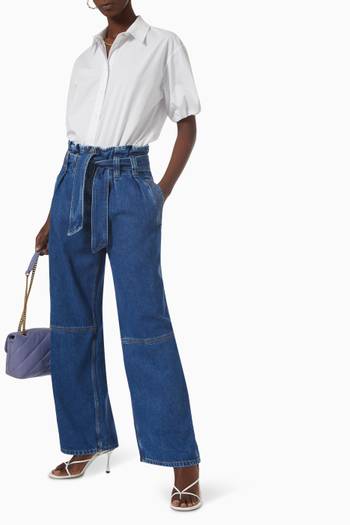 hover state of Gracidio Wide-leg Jeans in Denim