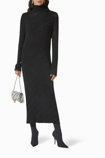 hover state of Destroyed Maxi Dress in Knit