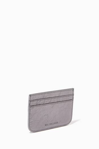 hover state of Le Cagole Card Holder in Metallic-leather