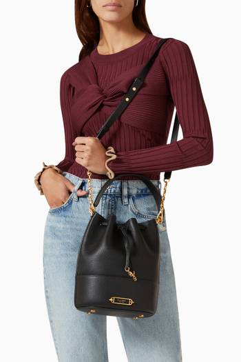 hover state of Medium Bucket Bag in Leather
