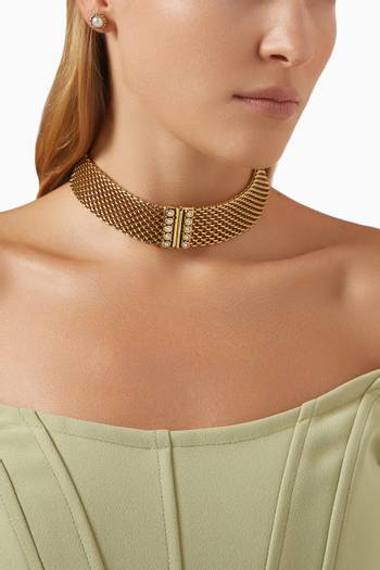 hover state of Soul Adventurer Tavern Choker in Gold-plated Brass