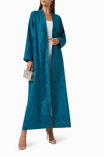 hover state of Textured A-line Abaya
