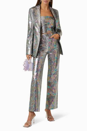hover state of Annette Blazer in Holographic PU