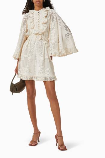 hover state of Tiggy Lace Mini Dress in Cotton