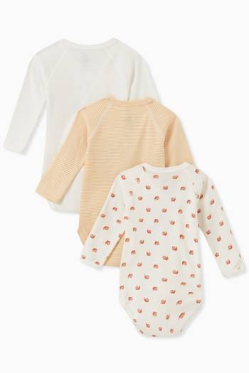 hover state of Assorted Bodysuit in Cotton, Set of 3