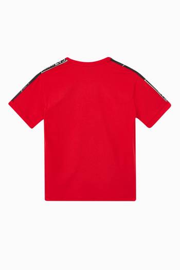 hover state of Logo Tape T-shirt in Cotton