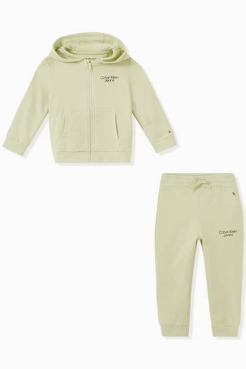 hover state of Logo Tracksuit in Organic-cotton