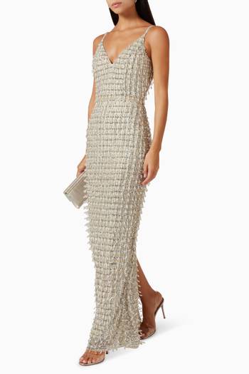 hover state of Crystal Embellished Gown