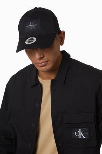 hover state of Monogram Logo Patch Cap in Cotton Twill