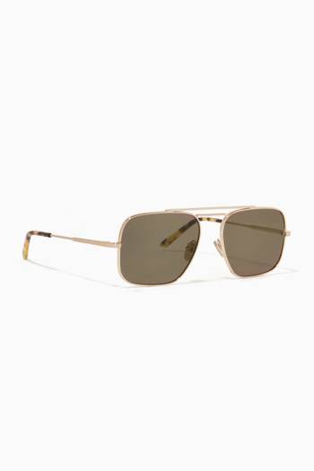 hover state of The Ilda Sunglasses in Metal