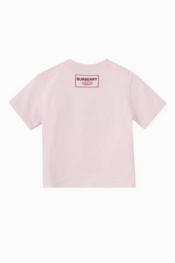 hover state of Thomas Bear Trio Embroidered T-shirt in Cotton