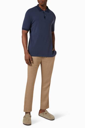 hover state of Oscar Chinos in Linen-cotton Blend