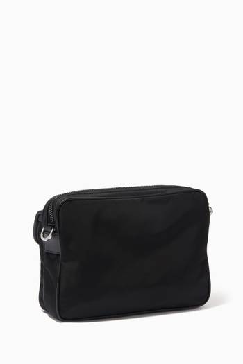 hover state of Cross Shoulder Bag in Re-Nylon & Saffiano