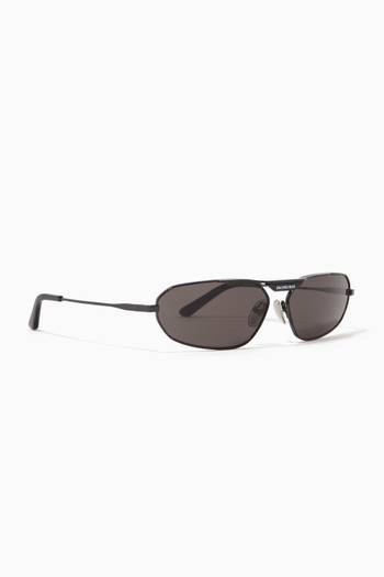 hover state of Tag 2.0 Oval Sunglasses in Metal