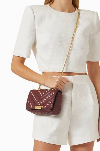 hover state of Soft Earthette Mini Crossbody Bag in Leather