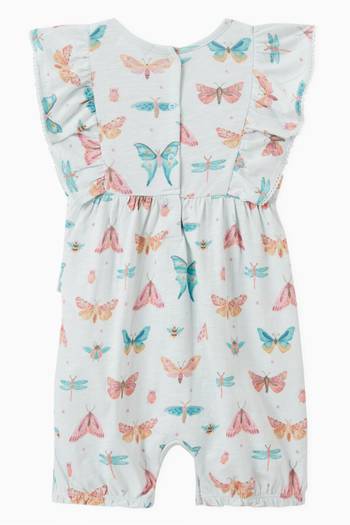 hover state of Butterfly Print Romper in Cotton