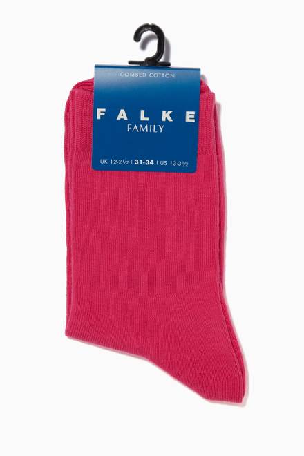 hover state of Dark-Pink Family Kids Socks