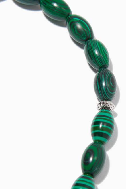 hover state of Green Malachite Worry Beads 