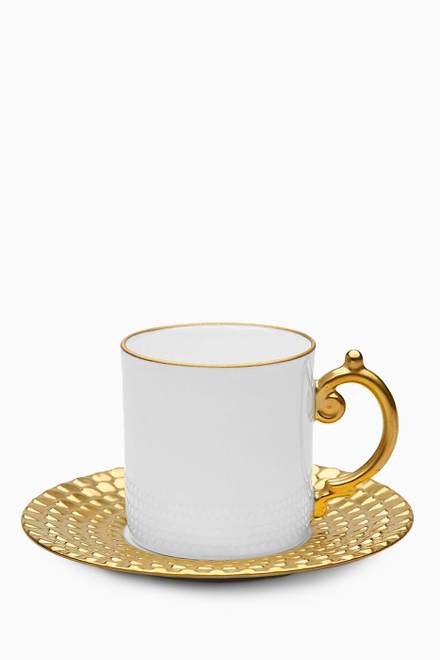 hover state of Aegean Espresso Cup with Saucer, Set of 6      