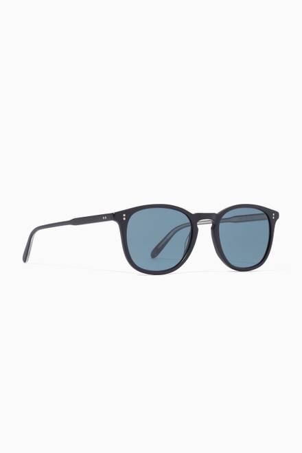 hover state of Matte Crystal Kinney 49 Acetate Sunglasses