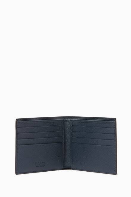 hover state of Metal Logo Wallet in Saffiano Leather     