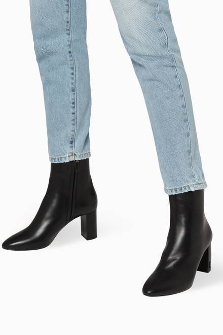 hover state of Lou 70 Ankle Boots in Smooth Leather      