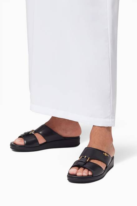 hover state of Arabic Sandals in Leather