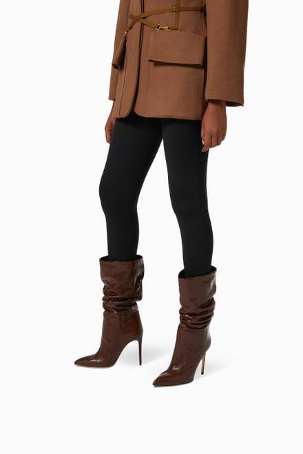 hover state of Slouchy Boots in Leather        