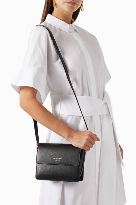 hover state of Becky Small Crossbody Bag in Regenerated Leather     