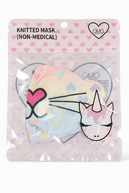 hover state of Miss Bella Kitty Ombre Heart Face Mask 
