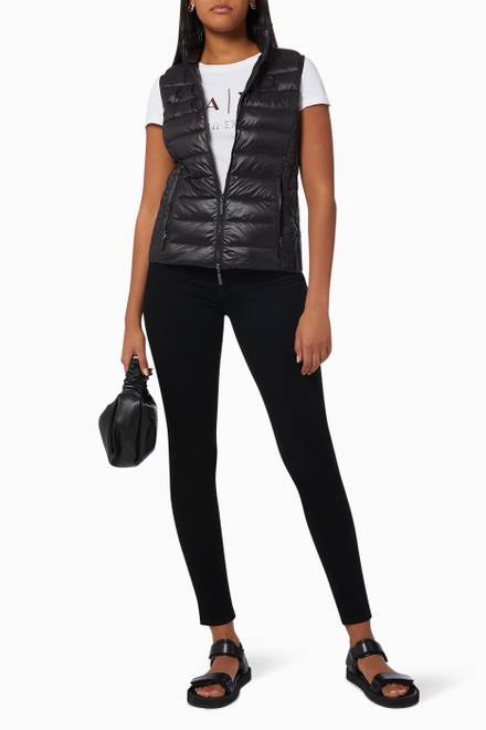 hover state of Padded Gilet in Quilted Nylon 