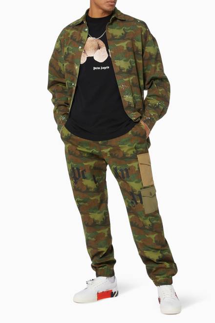 hover state of Camouflage Cotton Overshirt      